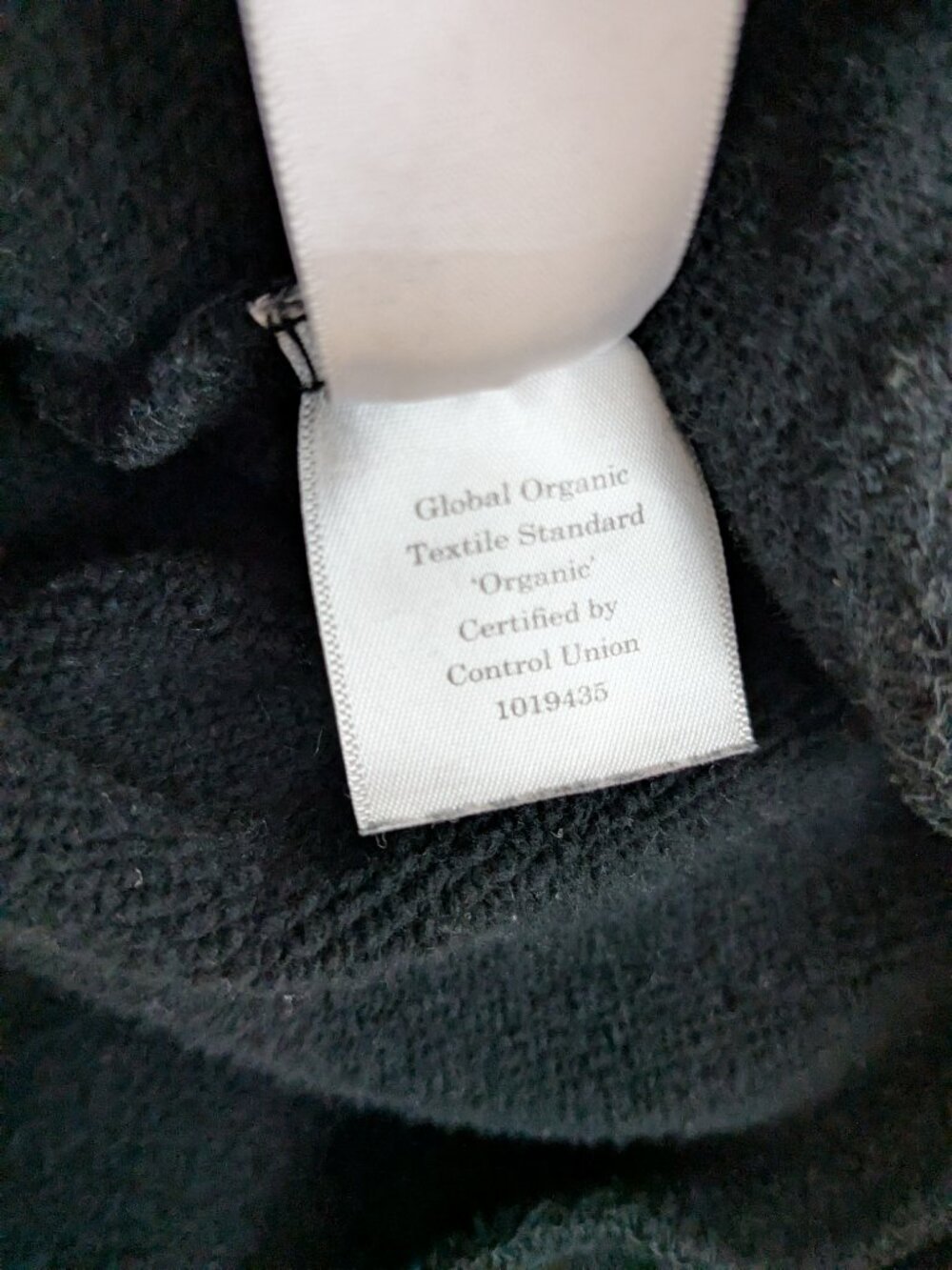 Everlane track 1/2 half zip sweatshirt black cotton - Picture 13 of 14